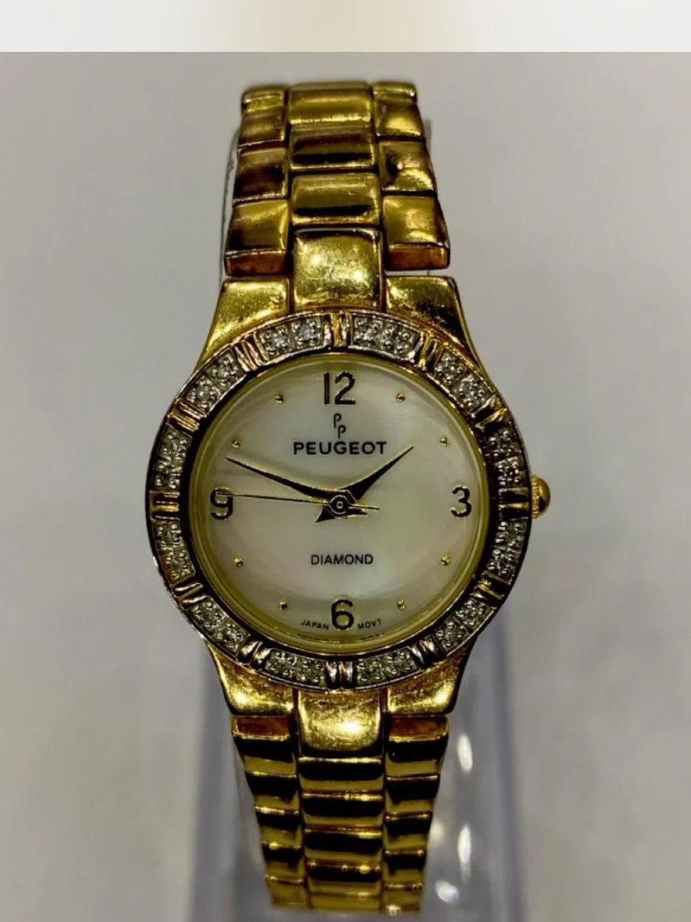 *** Peugeot  ^^^ Women's Gold Diamond Accent Bracelet Watch * Luxury ^^^